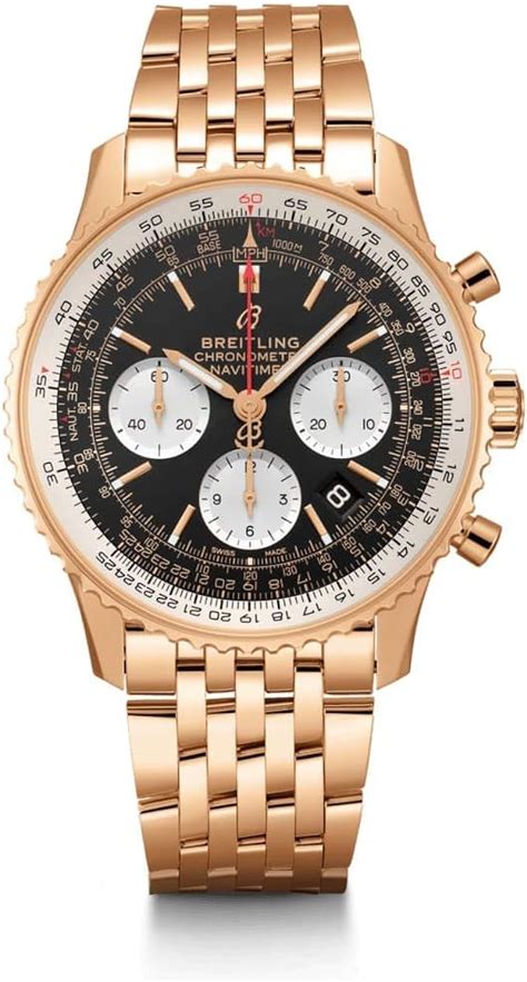 breitling navitimer rosegold|Breitling rose gold chronomat.